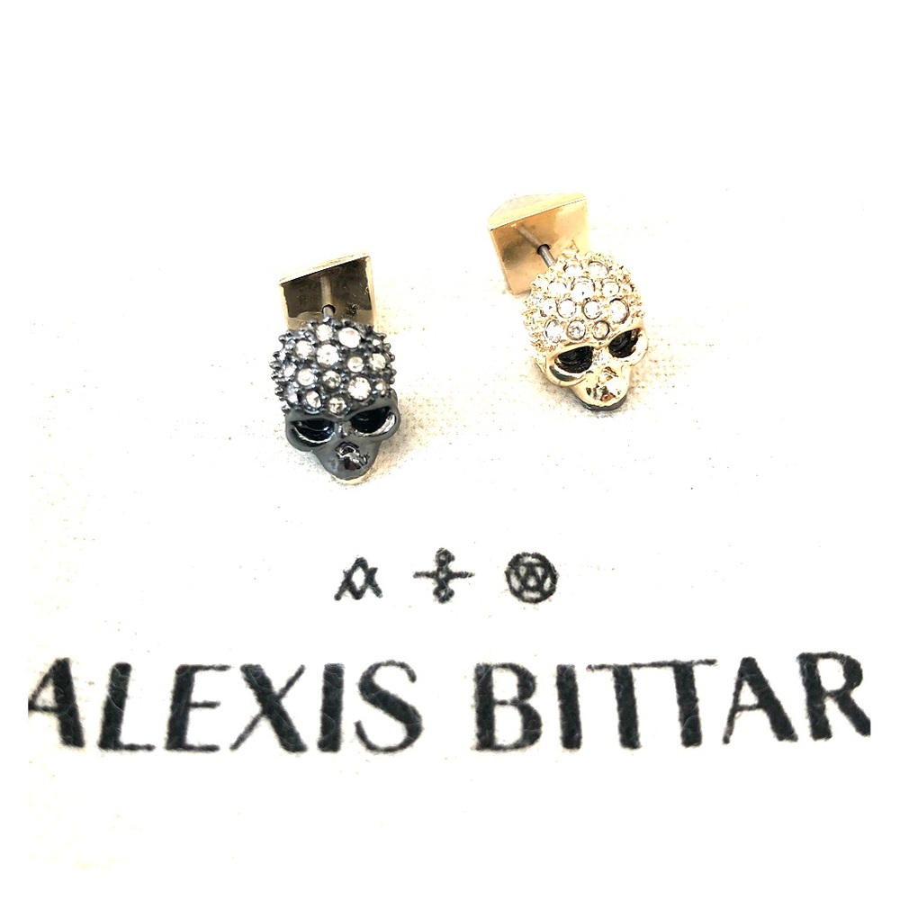 Alexis Bittar Mismatched Skull Earring New in Box